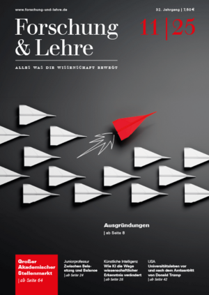 Cover der Zeitschrift Forschung und Lehre, AUsgabe 8/25