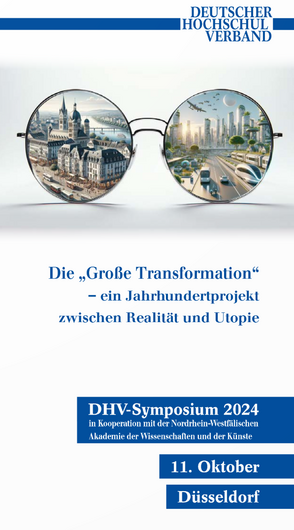 Vorschaubild Flyer „Die ‚Große Transformation‘ – ein Jahrhundertprojekt zwischen Realität und Utopie“. Link öffnet Flyer